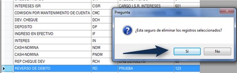 Carga/Tipo Operación Bancaria