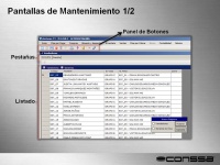 Pantalla de mantenimiento 1