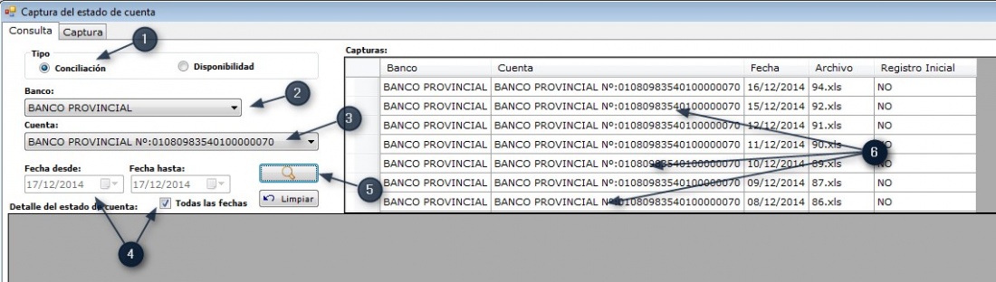 Modificar/Captura Disponibilidad Bancaria